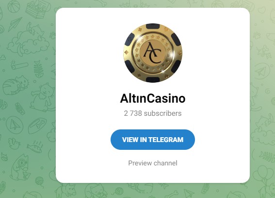 Altıncasino Telegram